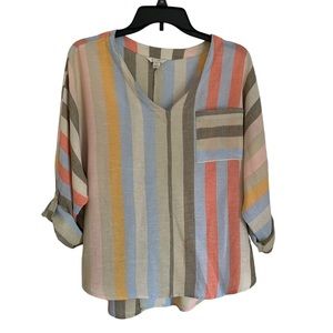 Est 1946 Lightweight Multicolor Summer Top Sz S